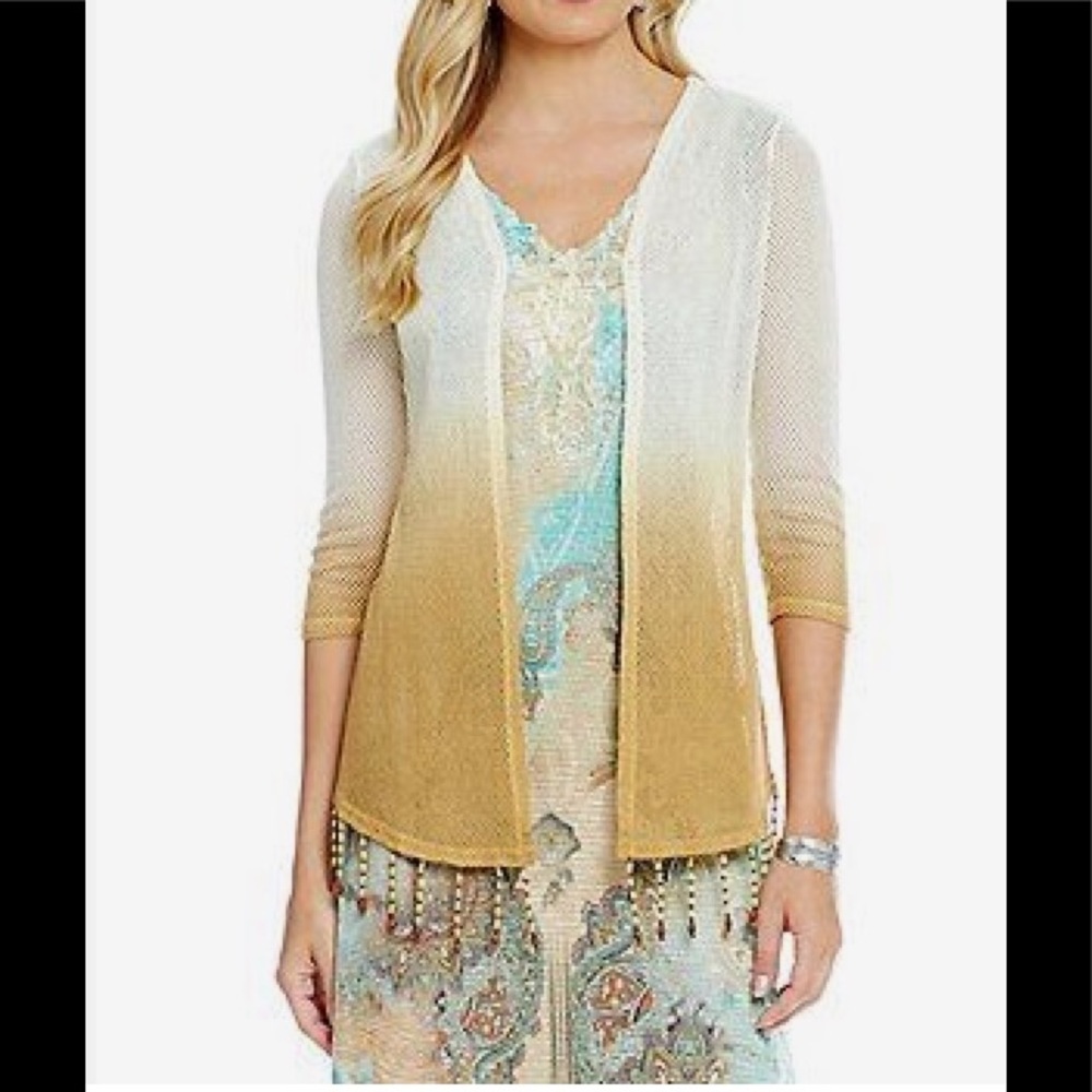Reba Vintage Blues Natural cardigan